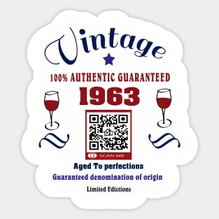 Vintage birthday gift 1963 Sticker